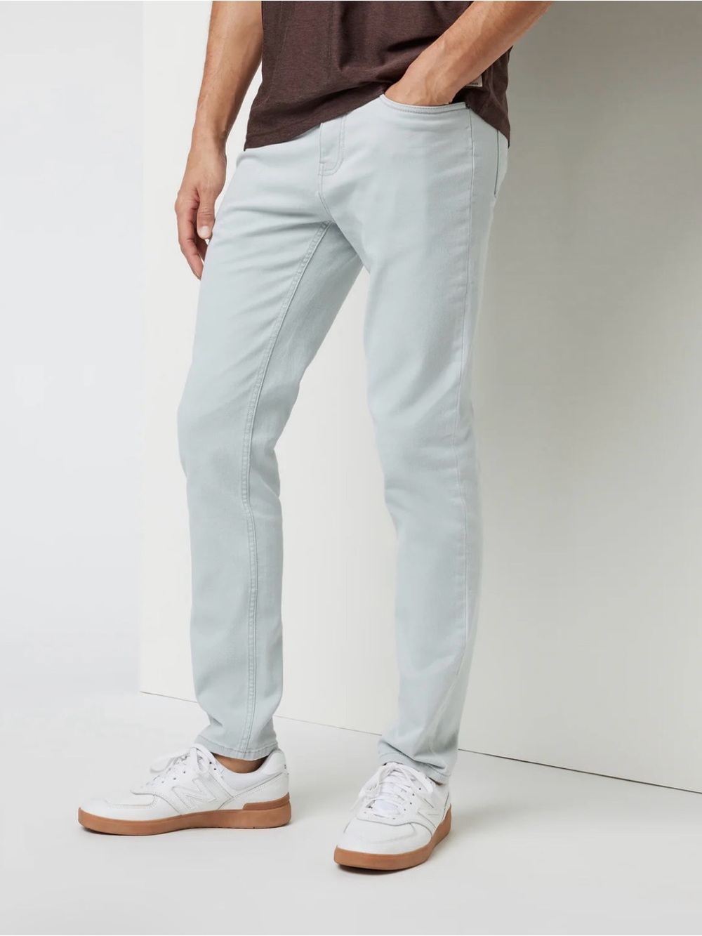 Vuori Benton Stretch Twill Pants Athletic Slim Jeans Sky Grey Men’s 36
